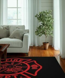 Fire Department Symbol Rug