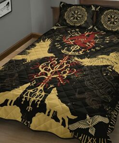 Viking Vegvisir Yggdrasil Personalized Bedding Set
