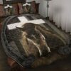 Jesus and Black Horse Quilt Bed Set