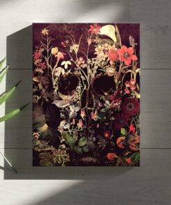 Sugar Bloom Skull Canvas