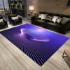 3D Colorful Square Vortex Illusion Rug