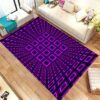 Neon Lights 3D Vortex Illusion Rug