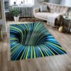 3D Bottomless Hole Optical Illusion Area Rug