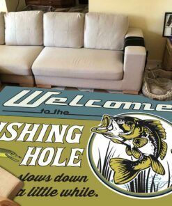 Welcom To The Fishing Hole Area Rug