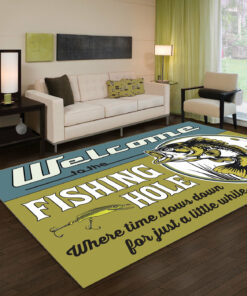 Welcom To The Fishing Hole Area Rug