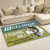 Welcom To The Fishing Hole Area Rug
