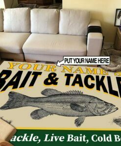 Bait And Tackle Fishing Area Rug