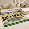 Bait And Tackle Fishing Area Rug