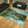 Personalized Fishing Lodge Area Rug