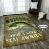 Personalized Fishing Area Rug