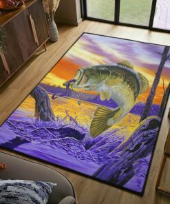 Fishing Modern Area Rug