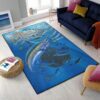 Sea Fishing Area Rug