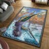 Bass Fishing Area Rug