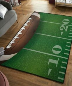 American Football Positions Area Rug
