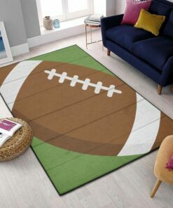 Football Living Room Rug With Ball