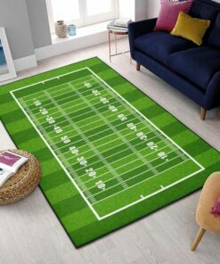 Football Field Print Rug