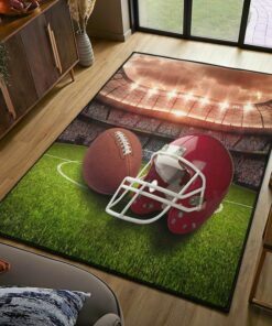 Football Field Printed Rug For Living Room