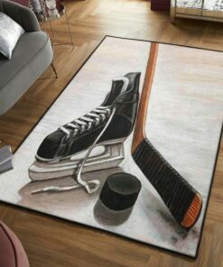 Hockey Stick Shoes Rug
