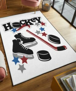 Hockey Shoes Player Rug