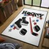 Hockey Shoes Player Rug
