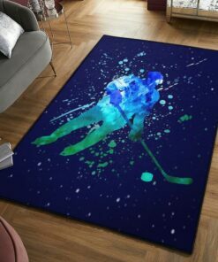 Hockey Player Rug