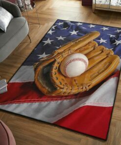 Baseball America Area Rug