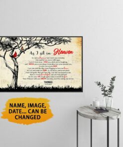 I Sit In Heaven Cardinal Canvas Music Vintage