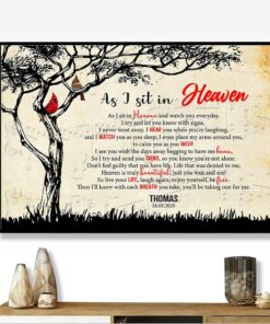 I Sit In Heaven Cardinal Canvas Music Vintage