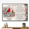 As I Sit In Heaven Inspirational Canvas