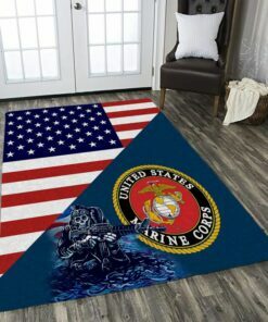 Marine Corps Rug With The Warrior