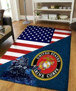 Marine Corps Rug With The Warrior
