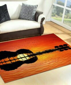 Guitar Area Rugs Personalized Guitar Music Floor Rug