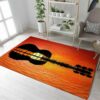 Guitar Area Rugs Personalized Guitar Music Floor Rug