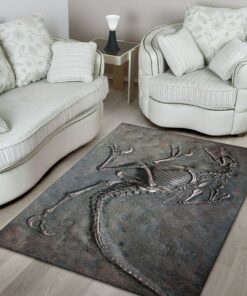dinosaur fossil rug