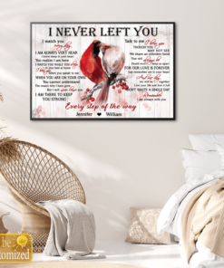 Customized I Never Left You Poem On Canvas
