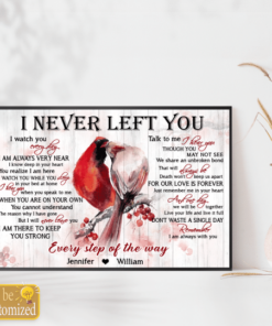 Customized I Never Left You Poem On Canvas