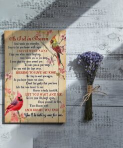 As I Sit In Heaven Cardinal Canvas