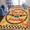 Truck Stop Gas Oil Route 66 Rug