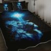 Lion Cross Jesus Quilt Bedding Set