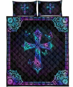 Jesus All Over Printed Quilt Bedding Set