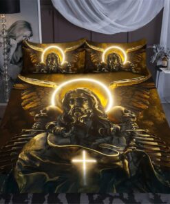 Menmoto Mori Inspired Jesus Quilt Bedding Set