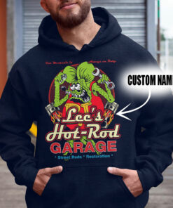 Personalized Hot Rod Garage Street Rods Restoration Rat Fink T Shirt