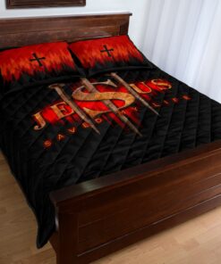 Jesus Saved My Life Quilt Bedding Set