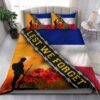 Lest We Forget French Flag Veteran Quilt Bedding Set