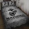 Marines The Few The Proud Veteran Quilt Bedding Set