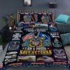 I Am A Proud Navy Veteran Quilt Bedding Set