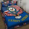 US Navy Veteran Quilt Bedding Set
