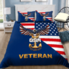Us Navy Veteran Eagle Proud Military Veteran Quilt Bedding Set