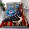 US Coast Guard American Flag Quilt Bedding Set