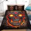 Personalized US National Guard Military Veteran Skull Quilt Bedding Set